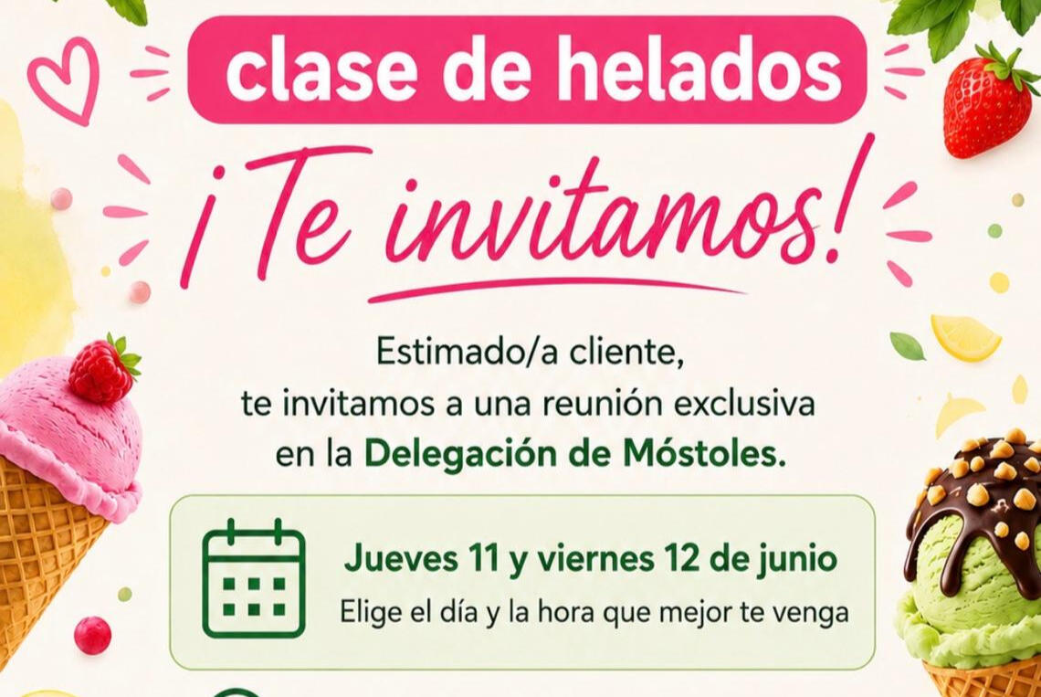 Clase presencial Helados- 11h y 17:30h - Thermomix Móstoles Clase de helados - Alejandra García
